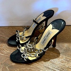 Chain Silver Black Jimmy Choo